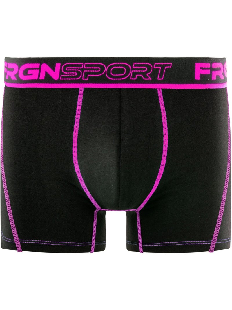 Lot de 4 boxers garçon Dynamic Soft Touch avec surpiqûres Mark Freegun Vert - Kiabi