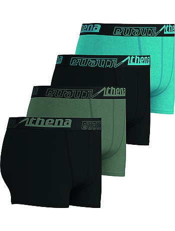 Lot de 4 boxers garçon Ecopack Sport Athena