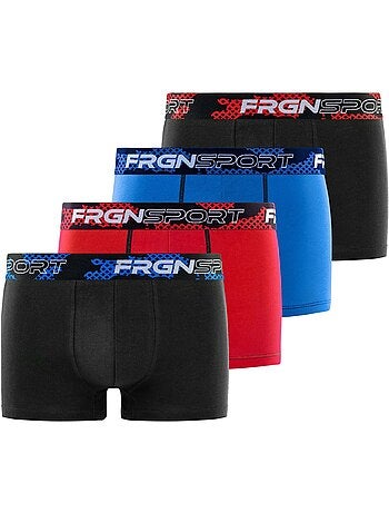 Lot de 4 boxers garçon en coton Dynamic Tom Freegun