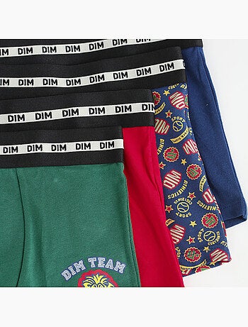 Lot de 4 boxers garçon Fashion Coton Stretch