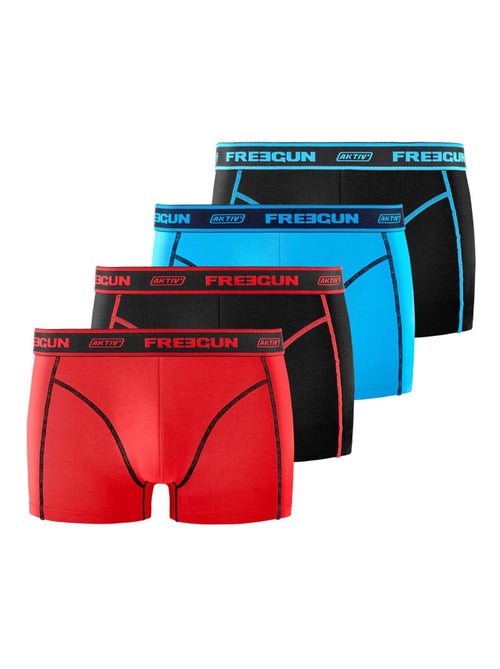 Lot de 4 boxers homme Aktiv Freegun - Kiabi