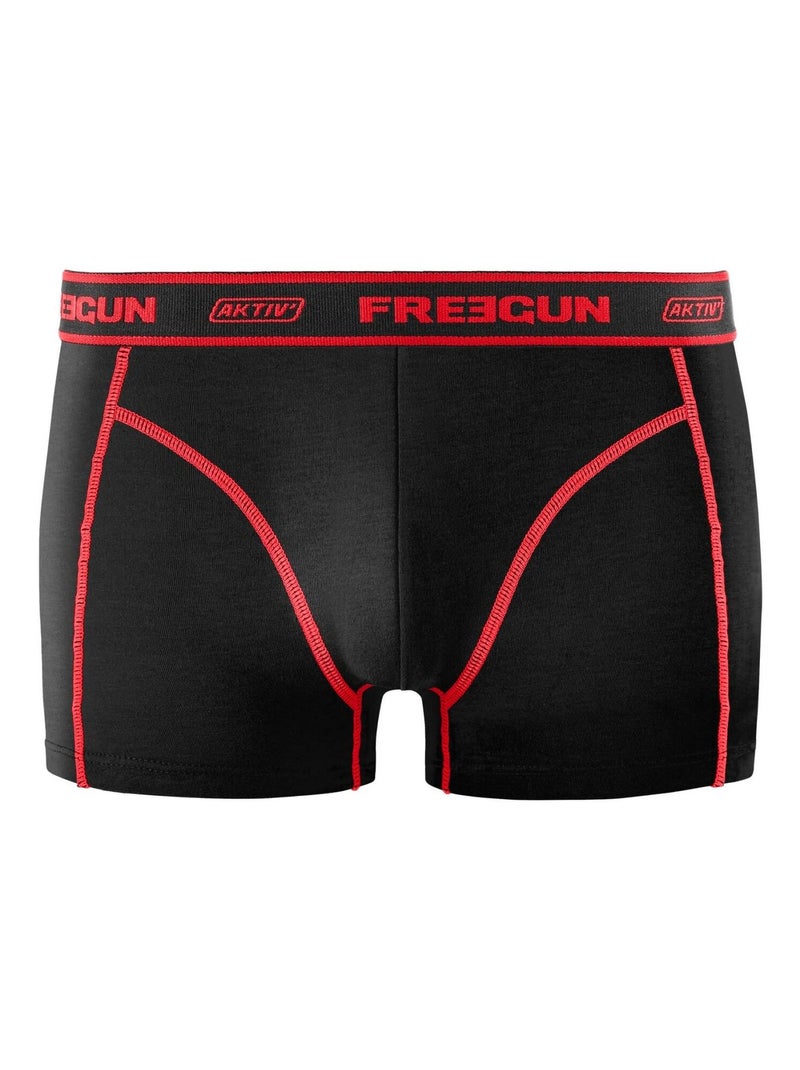 Lot de 4 boxers homme Aktiv Freegun Rouge - Kiabi