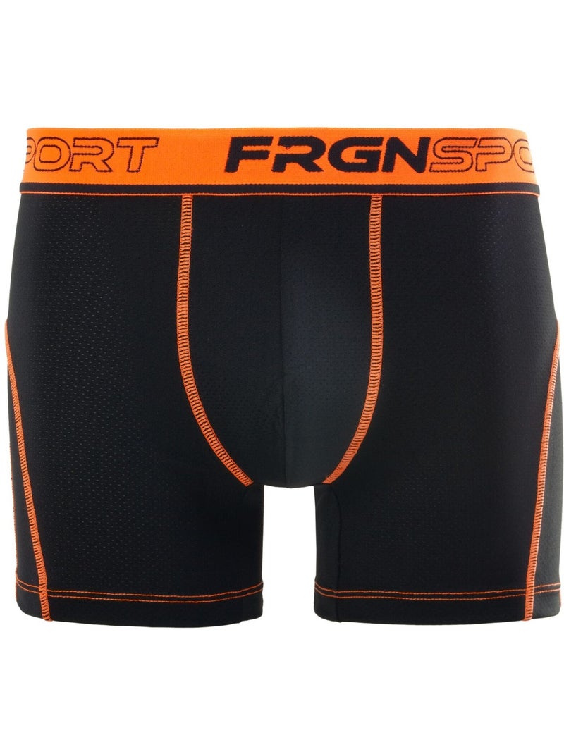Lot de 4 Boxers homme Aktiv Sport Fluo Freegun Noir - Kiabi