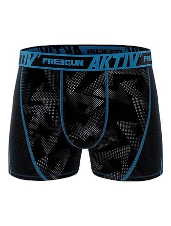 Lot de 4 Boxers homme Aktiv Sport surpiqûres colorées Freegun