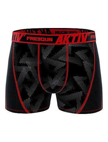 Lot de 4 Boxers homme Aktiv Sport surpiqûres colorées Freegun