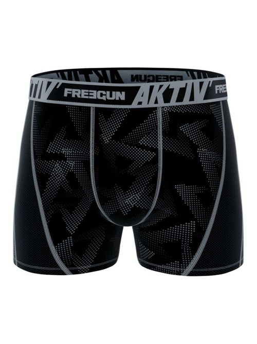 Lot de 4 boxers homme aktiv sport surpiqûres colorées freegun - Kiabi