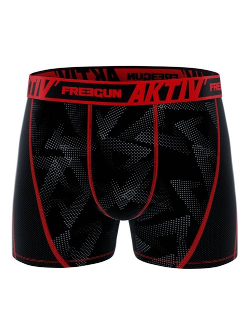 Lot de 4 boxers homme aktiv sport surpiqûres colorées freegun - Kiabi