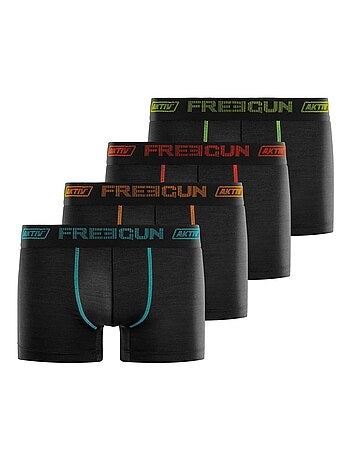 Lot de 4 Boxers homme Aktiv Sport Ultra 3D Freegun