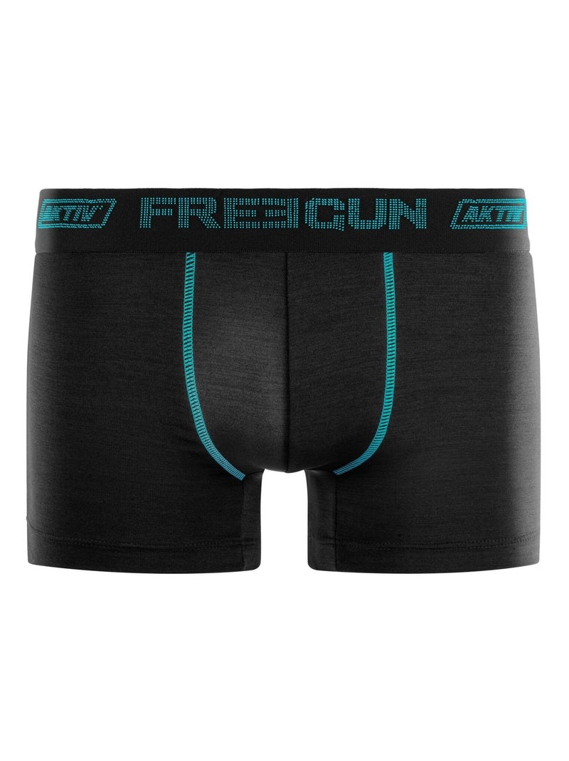 Lot de 4 Boxers homme Aktiv Sport Ultra 3D Freegun Noir - Kiabi