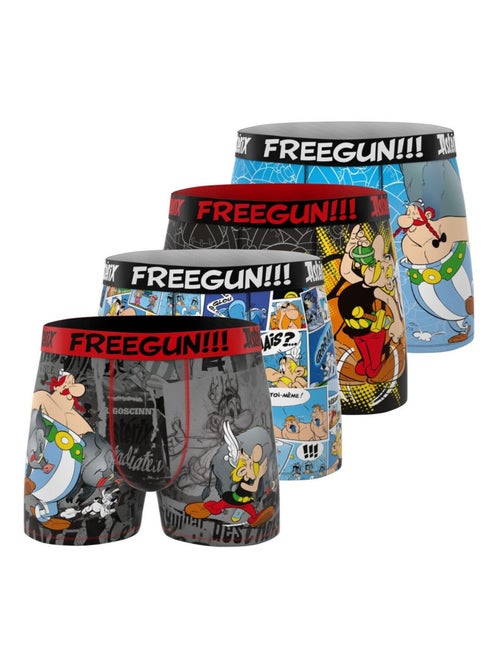 Lot de 4 boxers homme Asterix Freegun - Kiabi