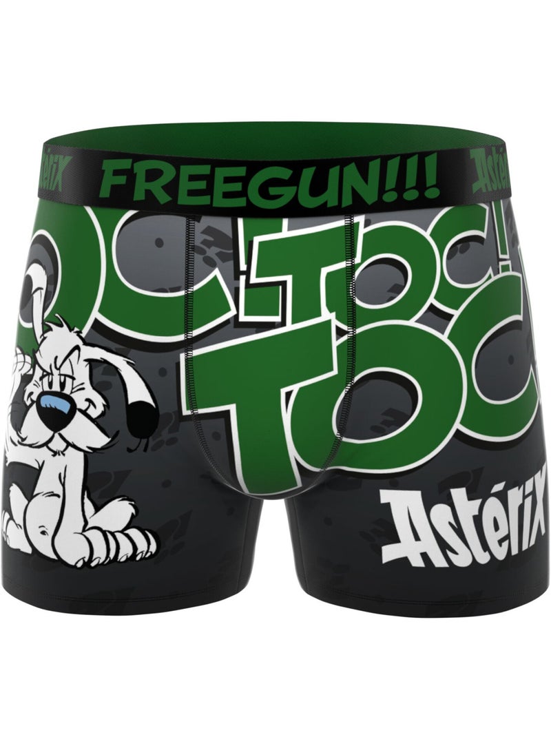Lot de 4 boxers homme asterix freegun Bleu - Kiabi