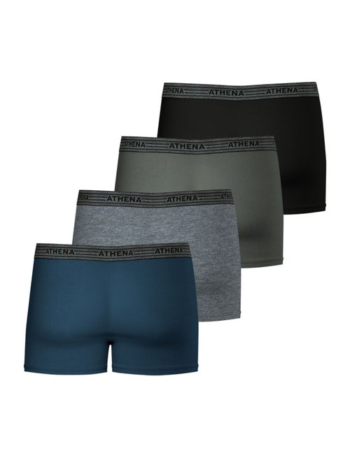 Lot de 4 boxers homme Basic Coton Ecopack Athena - Kiabi