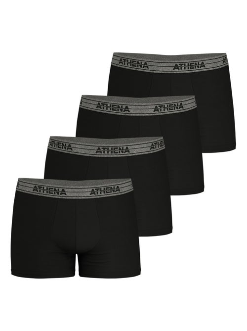 Lot de 4 boxers homme Basic Coton Ecopack Athena - Kiabi