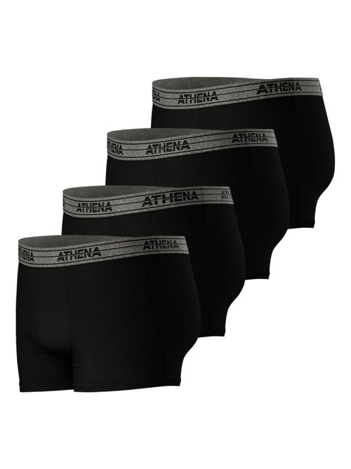 Lot de 4 boxers homme Basic Coton Ecopack Athena - Kiabi