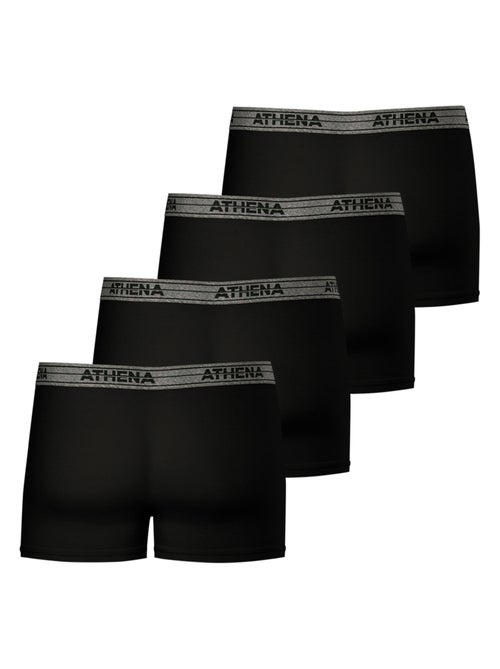 Lot de 4 boxers homme Basic Coton Ecopack Athena - Kiabi