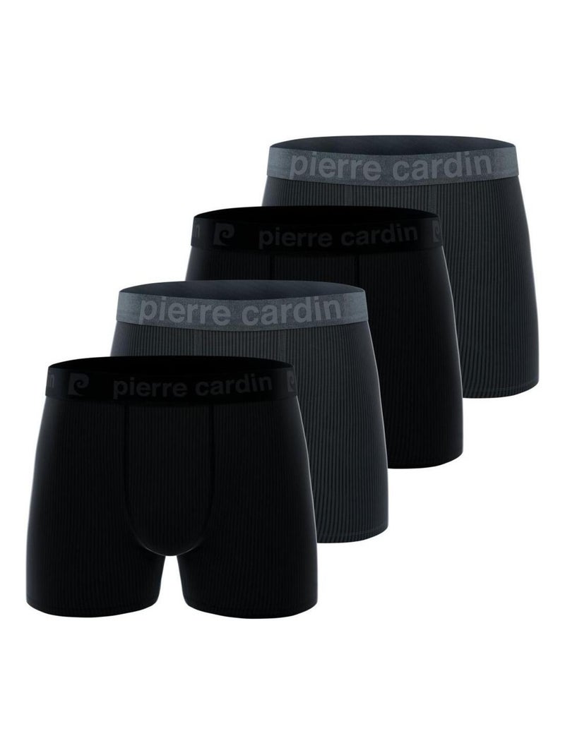 Lot de 4 boxers homme Bruce Pierre Cardin Noir - Kiabi