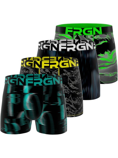 Lot de 4 boxers homme collection frgn style freegun - Kiabi Lot de 4 boxers homme collection frgn style freegun - Kiabi