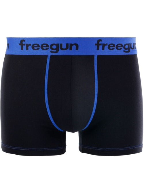 Lot de 4 Boxers homme coton Bleu Freegun - Kiabi