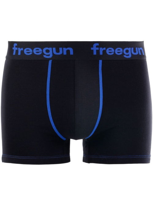 Lot de 4 Boxers homme coton Bleu Freegun - Kiabi