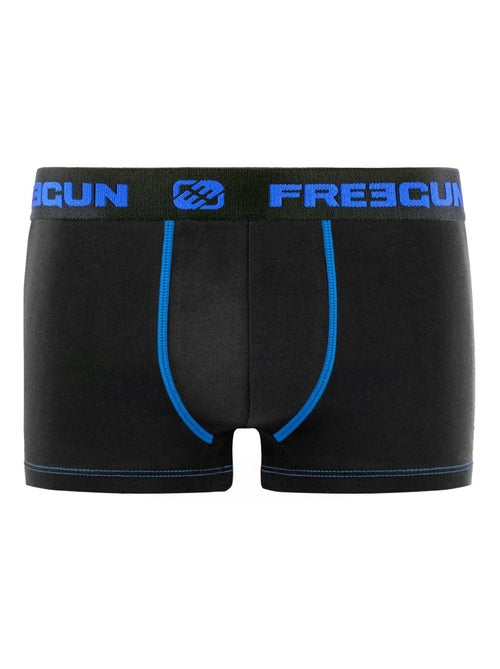 Lot de 4 Boxers homme coton Bleu Freegun - Kiabi