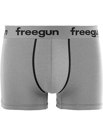 Lot de 4 Boxers homme coton Gris Freegun