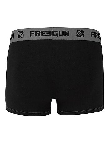 Lot de 4 Boxers homme coton Gris Freegun