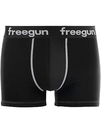 Lot de 4 Boxers homme coton Noir Freegun