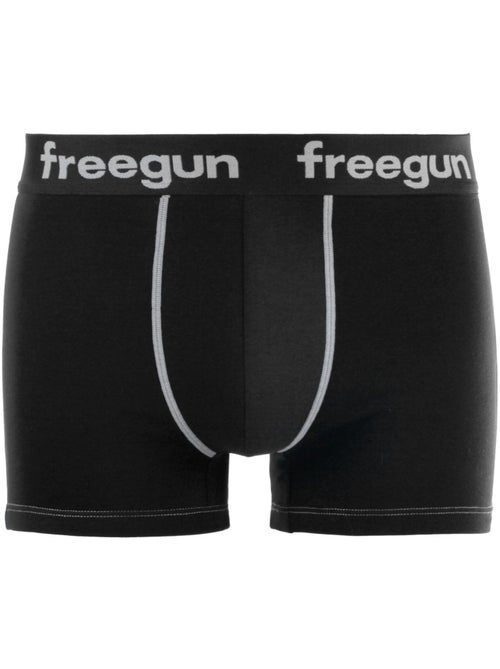 Lot de 4 Boxers homme coton Noir Freegun - Kiabi Lot de 4 Boxers homme coton Noir Freegun - Kiabi