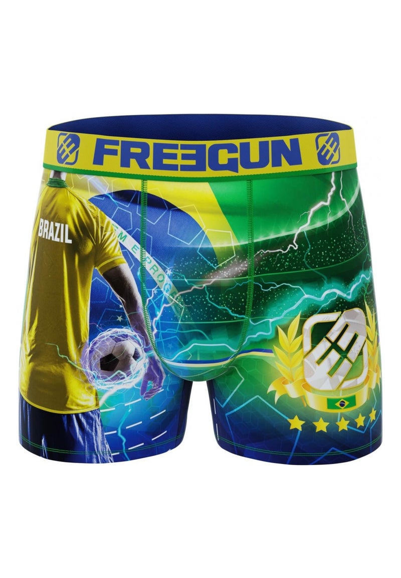 Lot de 4 Boxers homme Coupe du Monde Freegun Bleu - Kiabi
