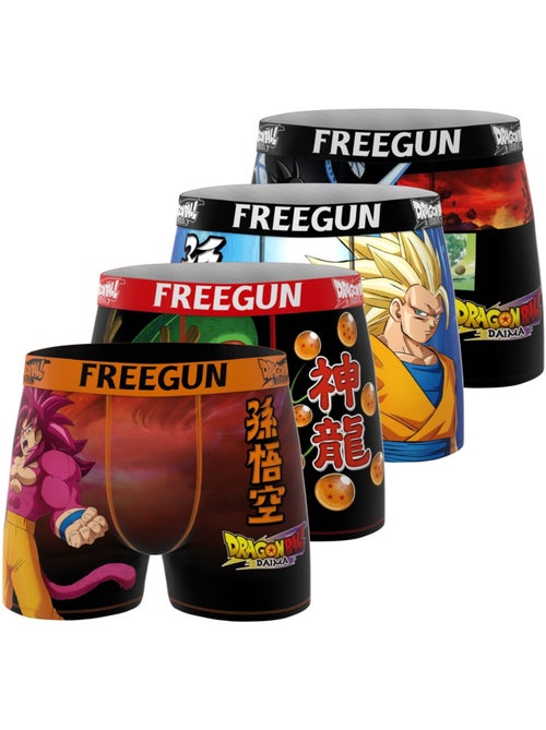 Lot de 4 boxers homme dragon ball daima freegun - Kiabi