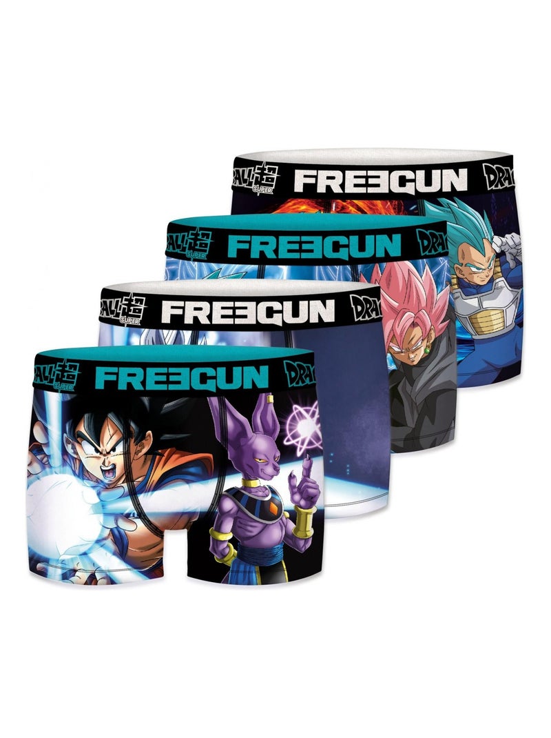 Lot de 4 Boxers homme Dragon Ball Super Freegun Bleu - Kiabi