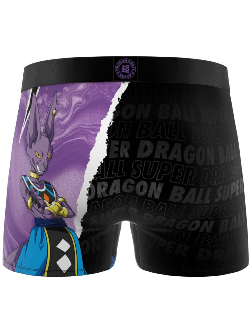 Lot de 4 boxers homme Dragon Ball Super Freegun Violet - Kiabi