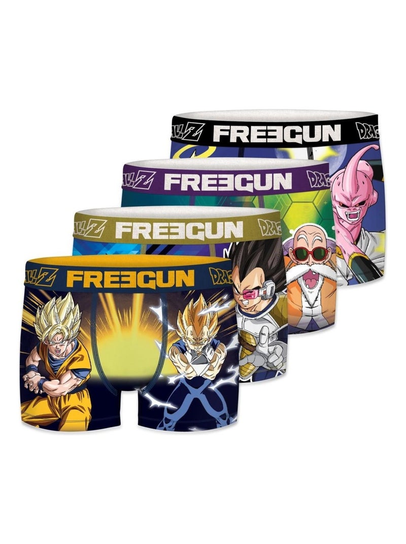 Lot de 4 boxers homme Dragon Ball Z Freegun Bleu - Kiabi