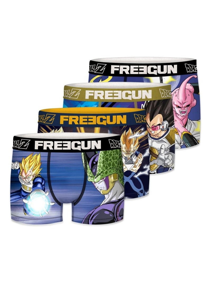 Lot de 4 boxers homme Dragon Ball Z Freegun Bleu - Kiabi