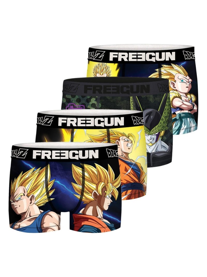 Lot de 4 Boxers homme Dragon Ball Z Freegun Jaune - Kiabi
