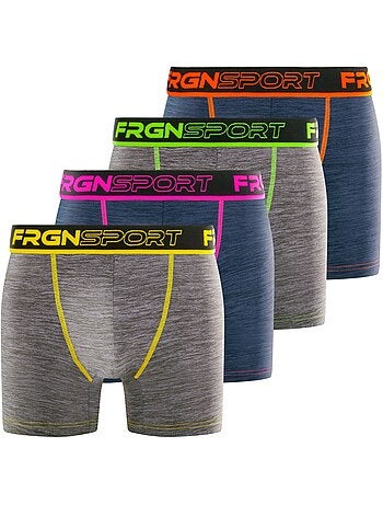 Lot de 4 boxers homme Dynamic Chiné MRK6 Freegun