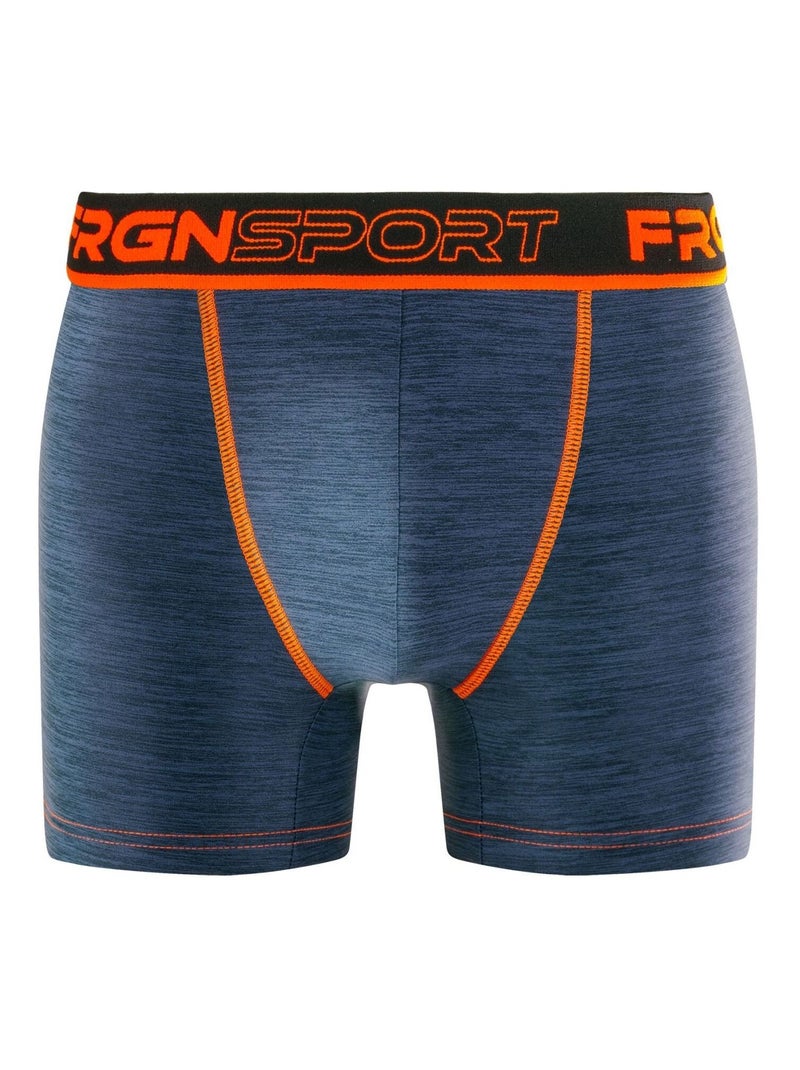 Lot de 4 boxers homme Dynamic Chiné MRK6 Freegun Gris Jaune - Kiabi