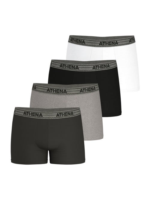 Lot de 4 boxers homme Ecopack Basic Coton Athena - Kiabi