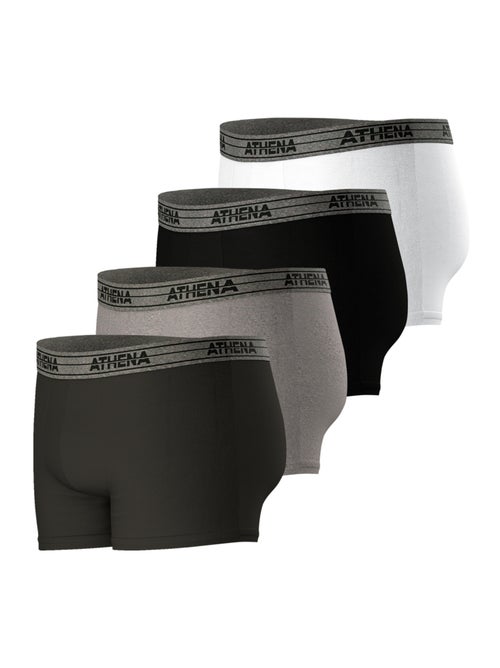 Lot de 4 boxers homme Ecopack Basic Coton Athena - Kiabi