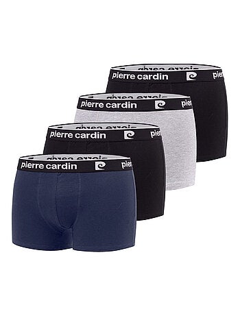 Lot de 4 boxers homme en coton Basic Pierre Cardin