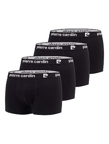 Lot de 4 boxers homme en coton Basic Pierre Cardin