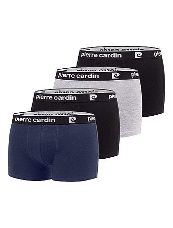 Lot de 4 boxers homme en coton Basic Pierre Cardin