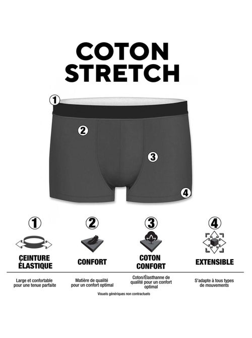 Lot de 4 boxers homme en coton Basic Pierre Cardin - Kiabi
