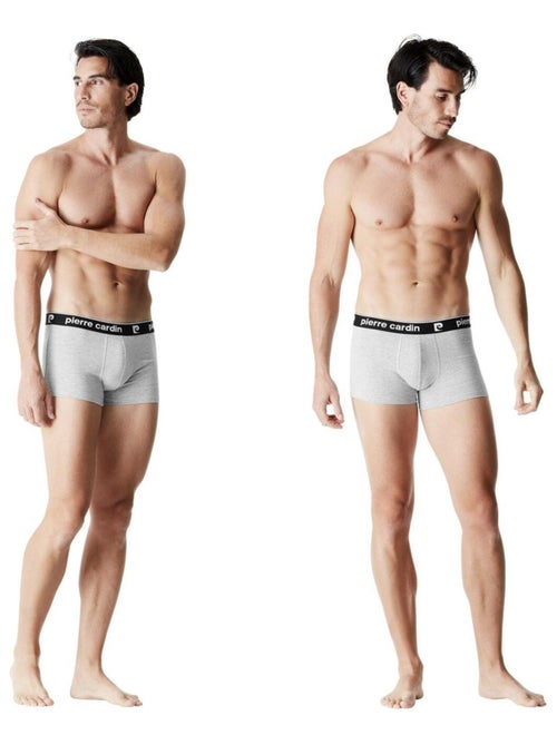 Lot de 4 boxers homme en coton Basic Pierre Cardin - Kiabi