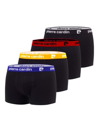 Lot de 4 boxers homme en coton Basic Pierre Cardin