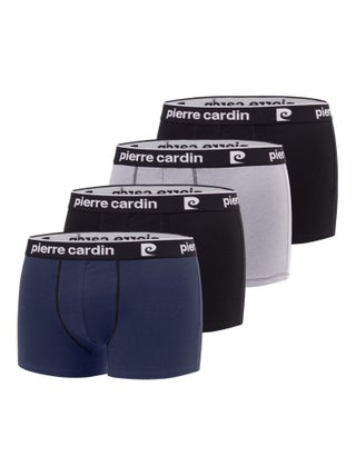 Lot de 4 boxers homme en coton Classic Pierre Cardin