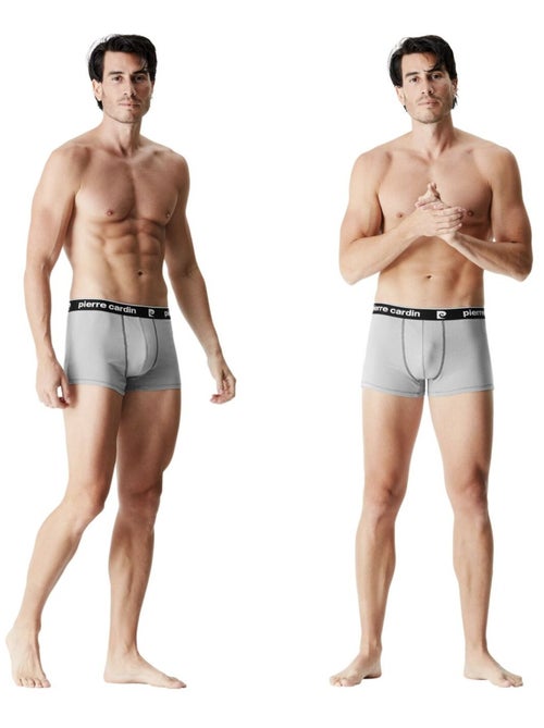 Lot de 4 boxers homme en coton Classic Pierre Cardin - Kiabi