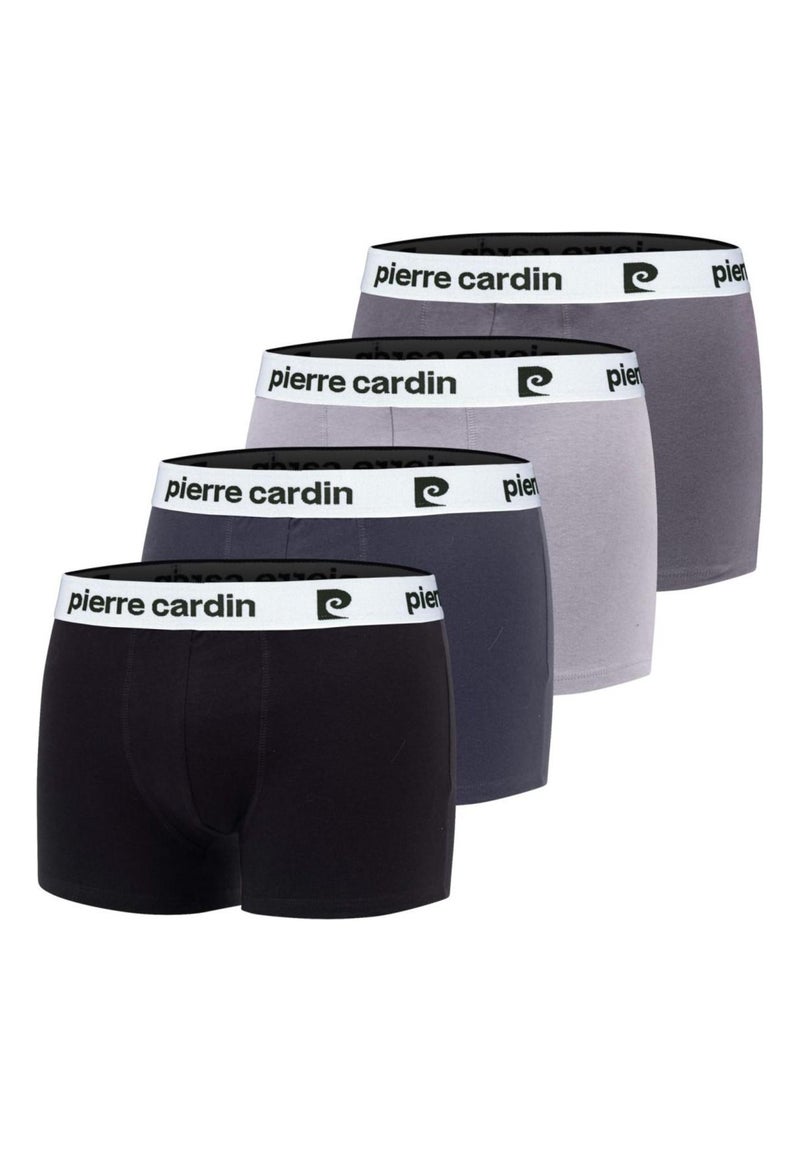 Lot de 4 boxers homme en coton Classic Pierre Cardin Noir - Kiabi