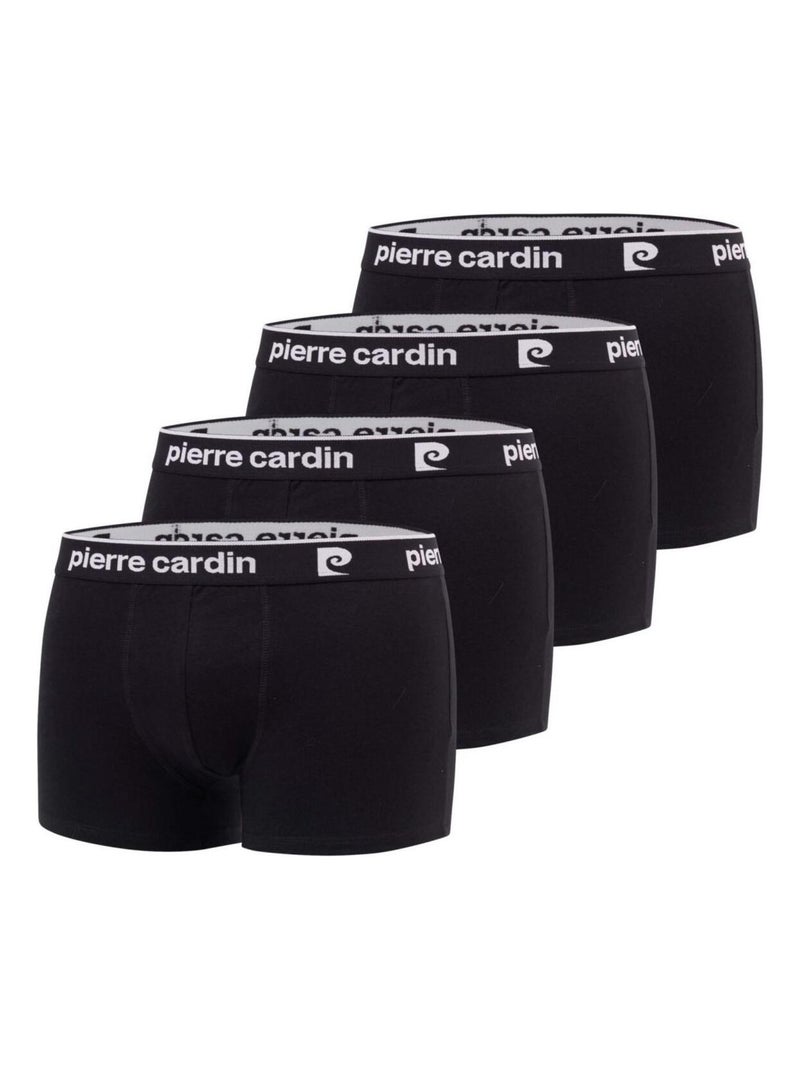 Lot de 4 boxers homme en coton Classic Pierre Cardin Noir - Kiabi