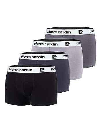 Lot de 4 boxers homme en coton Classic Pierre Cardin